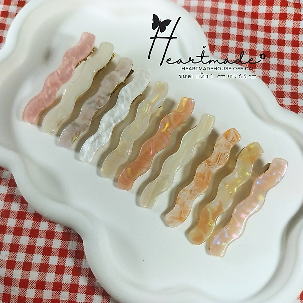 กิ๊บผมหินอ่อน แฟชั่นเกาหลี เรียบหรู แบบสาวโคเรีย (พร้อมส่ง) KK11