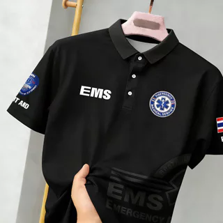 2026 ฤดูร้อนขายร้อนกู้ภัย ems1669 ฉุกเฉินทางการแพทย์ บริการ เสื้อโปโล ประเทศไทย ธง รูปแบบ ระบายอากาศได้ ทนทาน