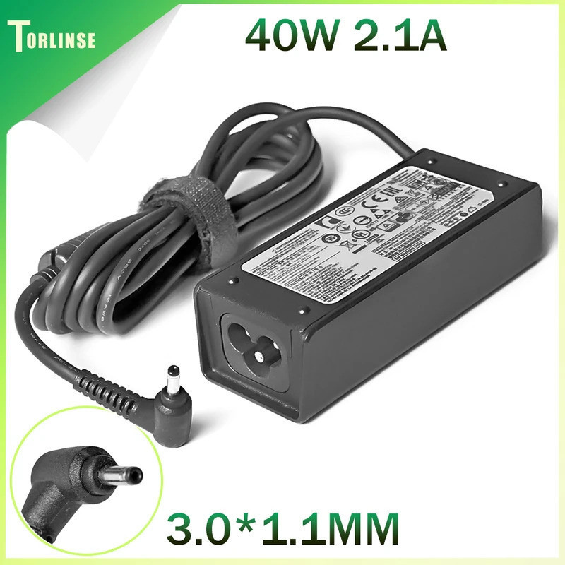 19V 2.1A 40W 3.0 มม.* 1.0 มม.อะแดปเตอร์ AC Power Charger สําหรับ Samsung NP305U1A NP530U3B NP535U3C 