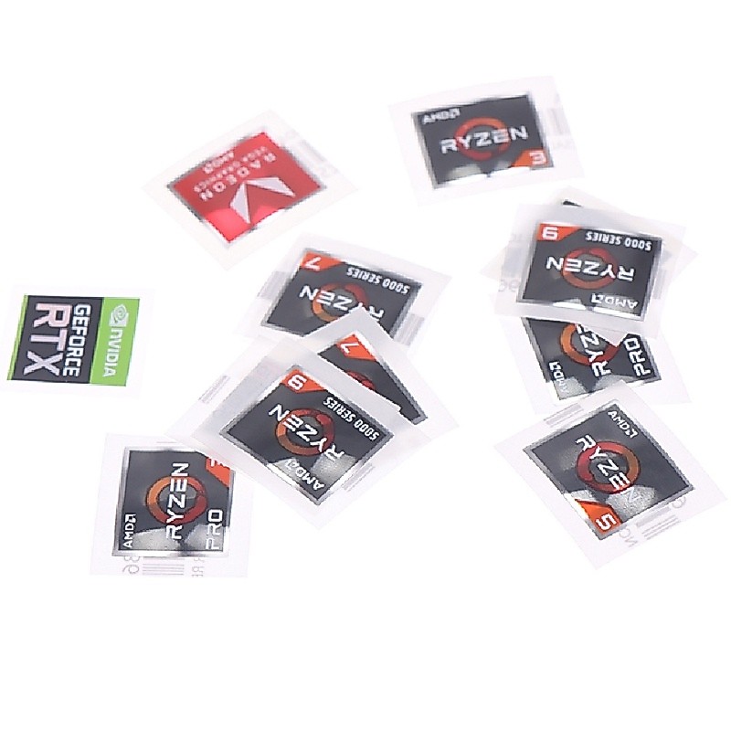 สติ๊กเกอร์ซีรีส์โปรเซสเซอร์ AMD Athlon Ryzen R 3 5 7 โลโก้ Pro7 รุ่น Good Goods ป้าย