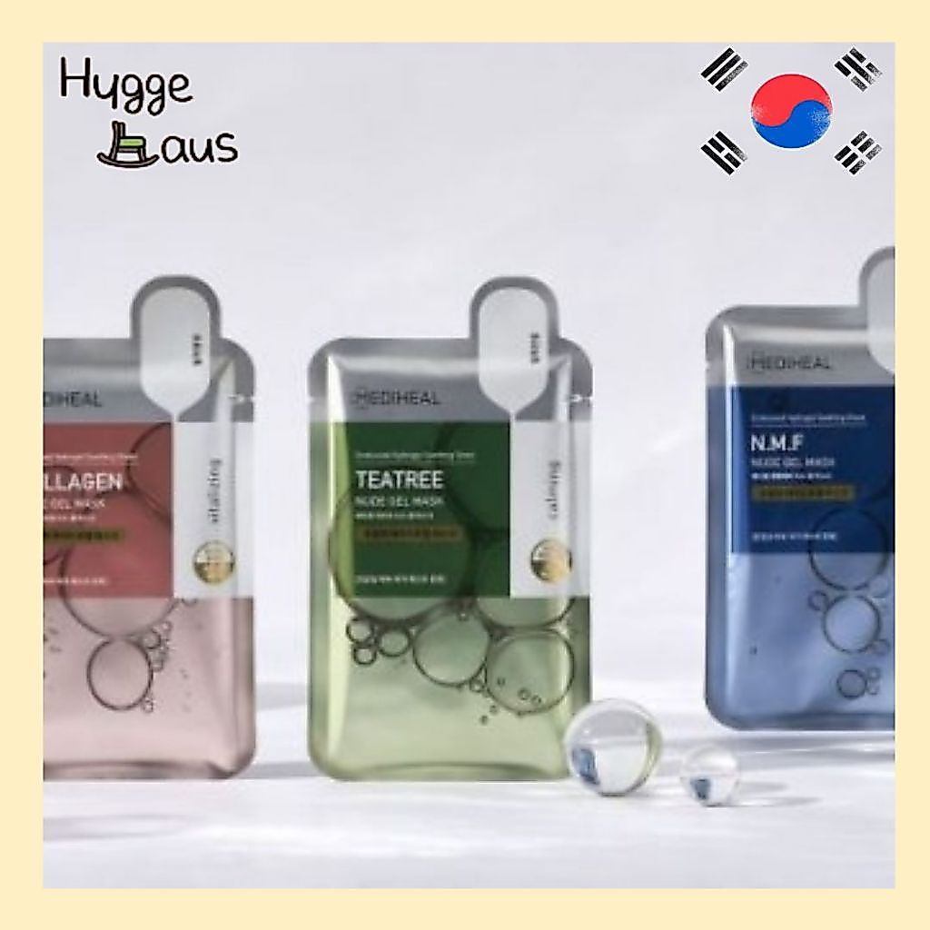 【MEDIHEAL】 COLLAGEN NUDE GEL MASK 3 TYPES SET - 10 แผ่น (ชนิดละ 1 แพ็ค)