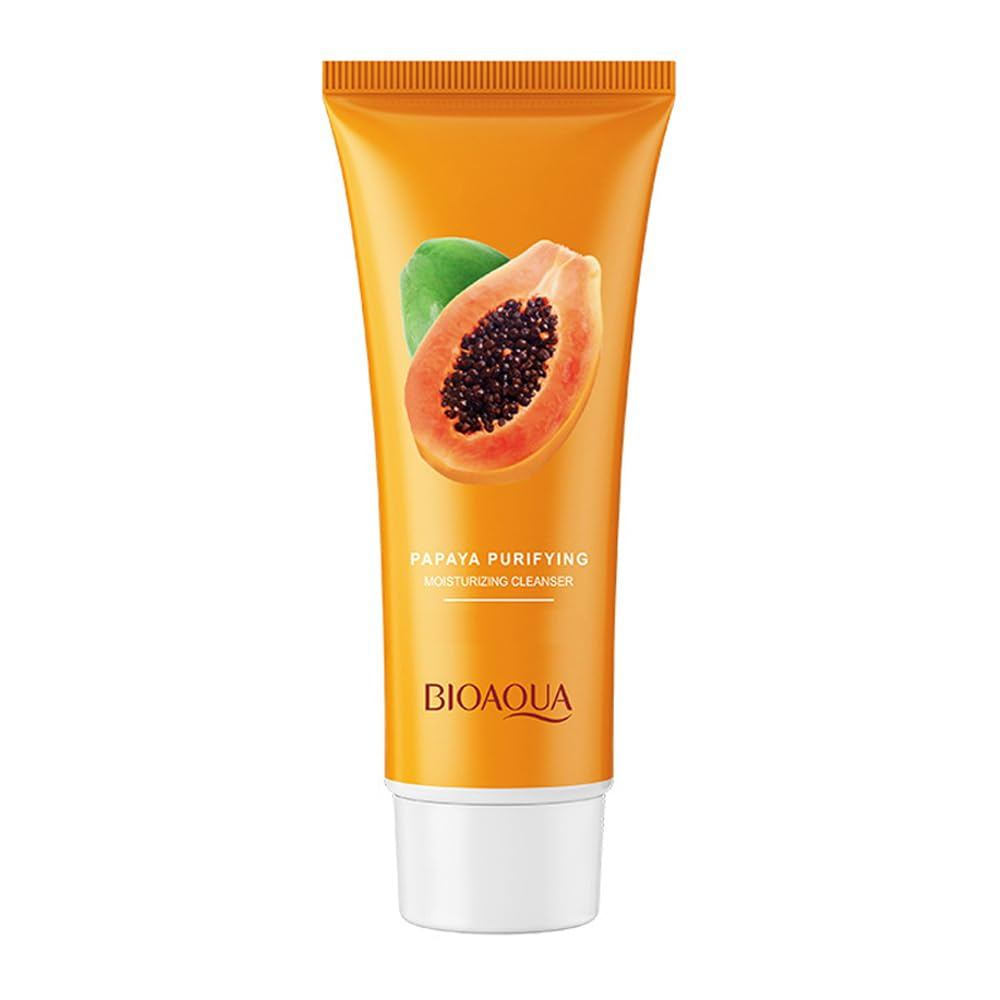 BIOAQUA Papaya Essence Purifying Moisturizing Facial Cleanser โซเดียม Hyaluronic Acid Facial Cleanse