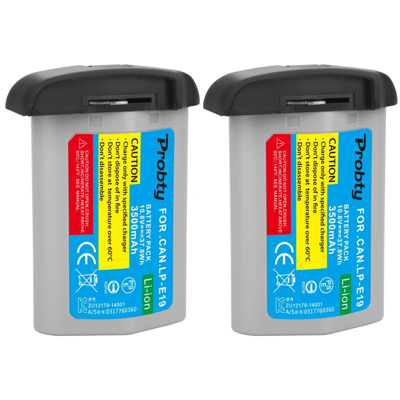 2 ชิ้น 3500mAh 10.8V LP-E19 LP E19 แบตเตอรี่ Akku สําหรับ Canon-1DX 1DX MarK2 Mark3 MARK4 1DS SLR กล