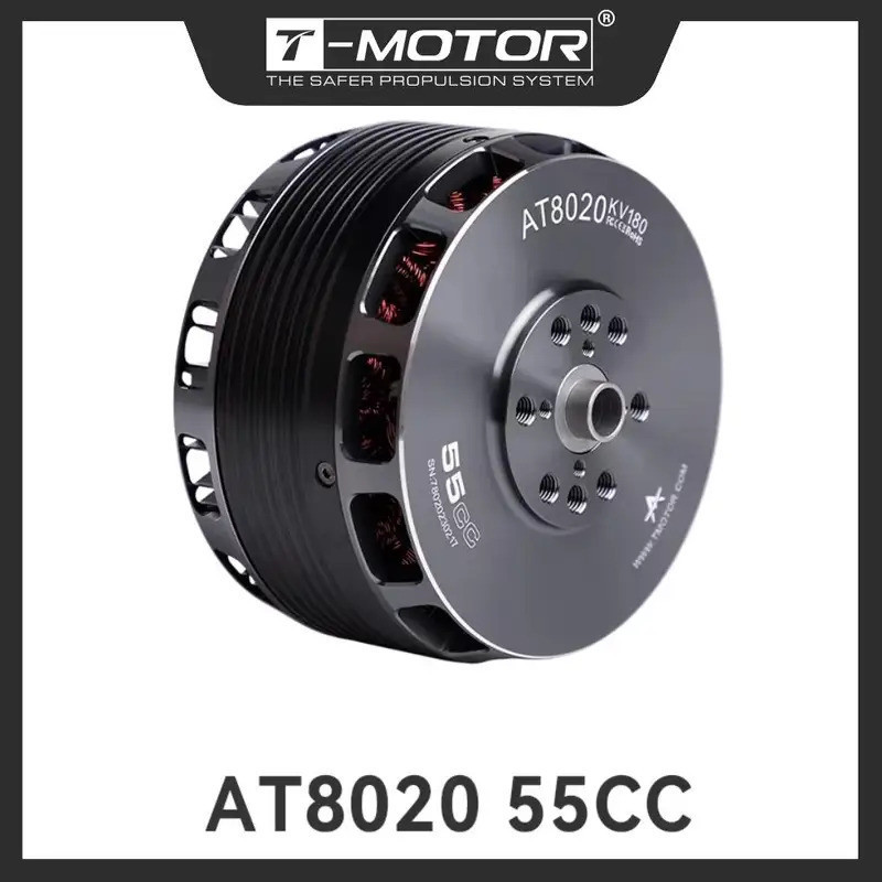 T-MOTOR AT8020 55CC VTOL UAV เครื่องบินปีกคงที่มอเตอร์เพลายาว 180KV/210KV มอเตอร์ไร้แปรง Multicopter