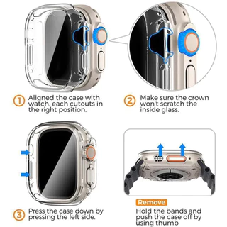 เคส TPU ใสอ่อนสำหรับ for Apple Watch IWatch Series 11 10 9 8 7 6 5 4 3 Ultra/SE 3 2 49 46 45 41 44 40 42 38mm