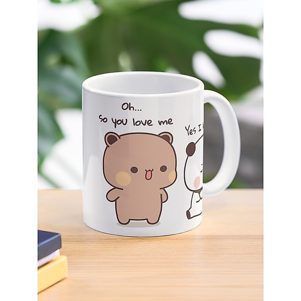 So You Love Me ใช่ i love you Bubu Dudu Panda Couple 2026 แก้วกาแฟ