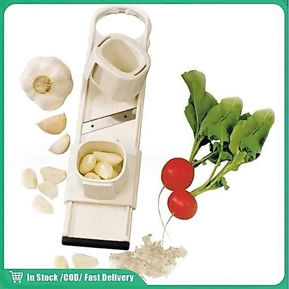 พร้อมส่งจากไทย เครื่องหั่นกระเทียม2 in 1 เครื่องหั่น อุปกรณ์ครัว ที่สไลด์กระเทียม บริการหลังการขายดี