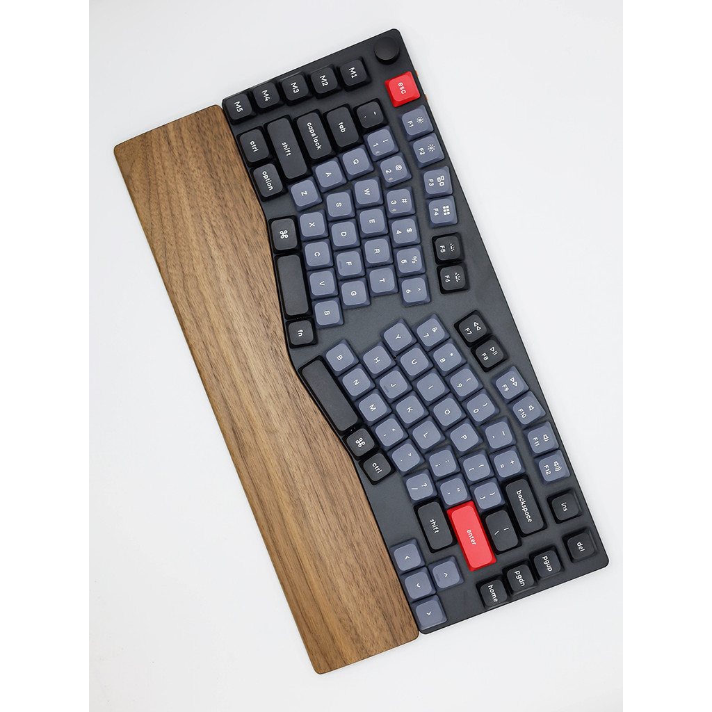 Walnut keychron keychron Q14Pro REST Q10 V8 พิเศษรูปโค้ง K15 สายรัดข้อมือ Q13 Palm REST
