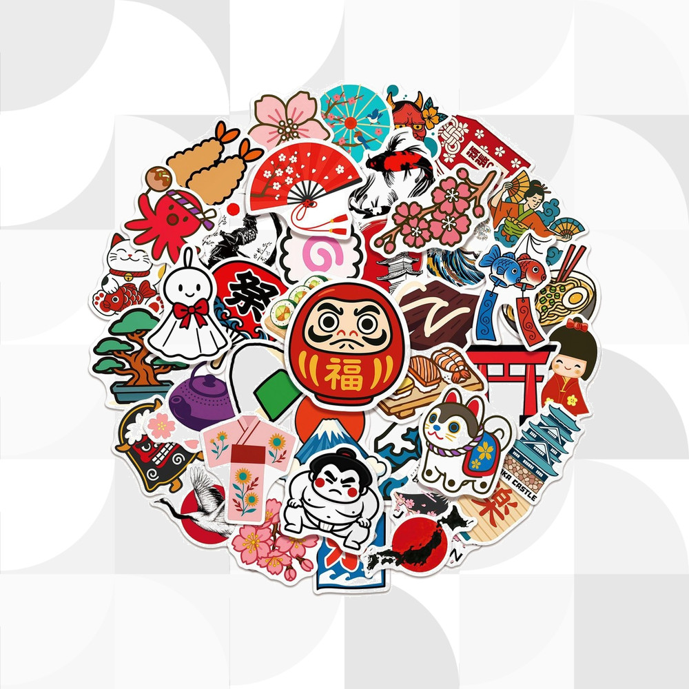 Japanese Culture Cuisine Sticker (Only 1 Piece Randomly Not a Set) สติกเกอร์【ส่งตรงจากญี่ปุ่น】