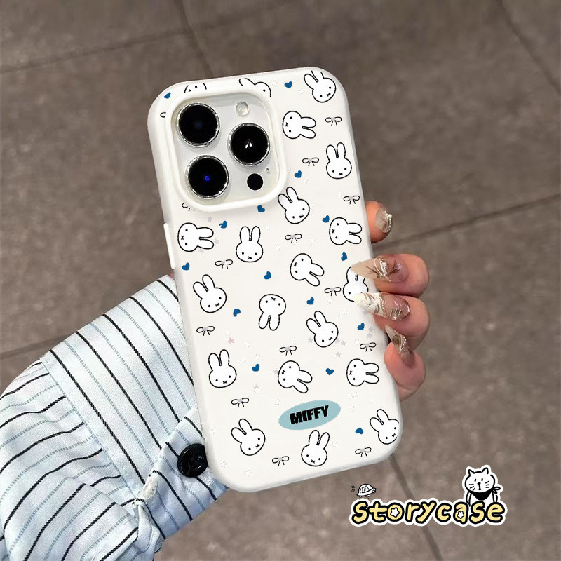 กระต่าย Miffy น่ารัก เคสอ่อนนุ่ม 2in1 ใหม่ OPPO A6X A60 A3X A3 A58 A38 A5i A57 A16 A54 A76 A52 A18 A3s A31 A15 A35 A17