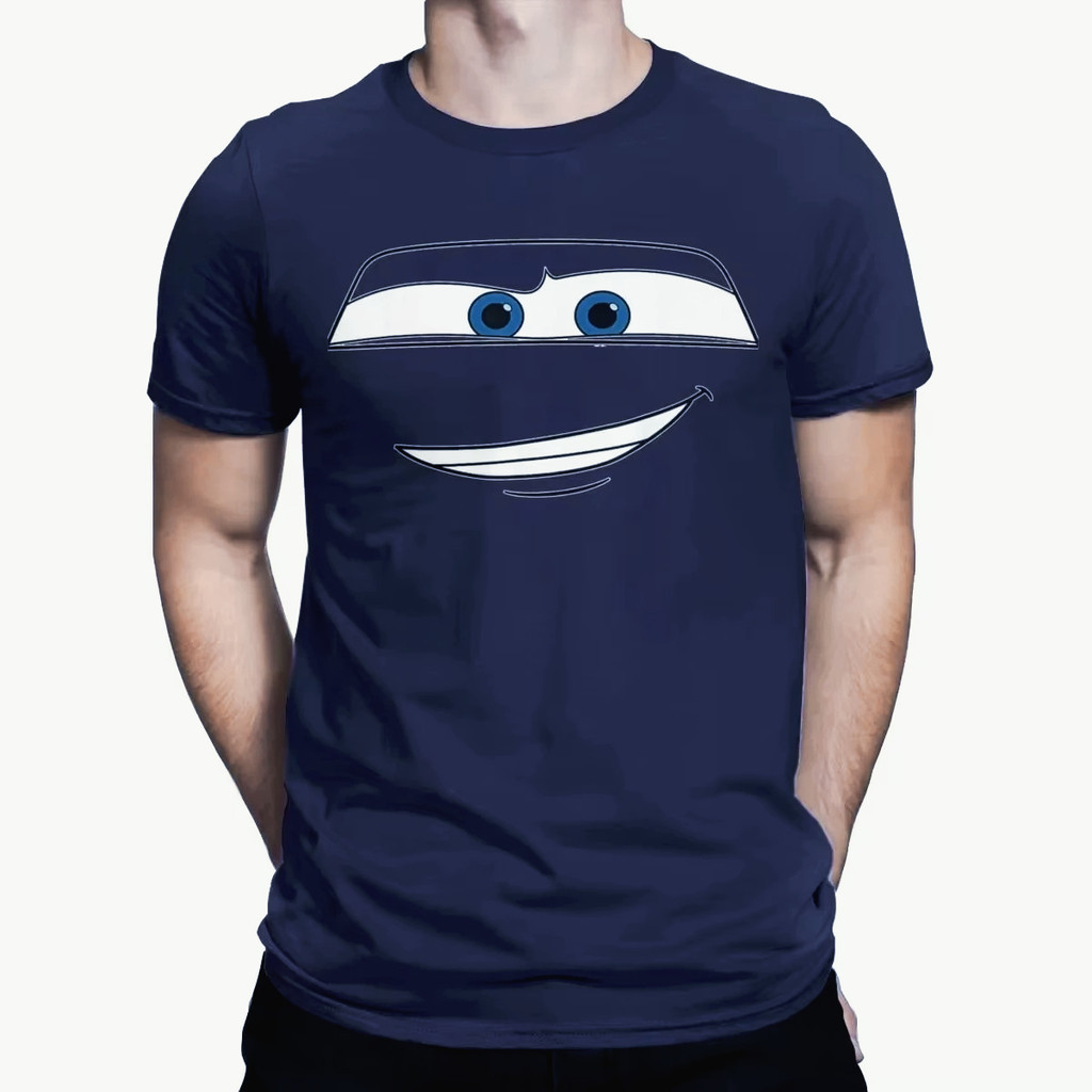 Mens Lightning McQueen Croc Pixar Cars เสื้อยืดผู้ชายผ้าฝ้าย Tee เสื้อ Crewneck เสื้อยืดแขนสั้นใหม่ม