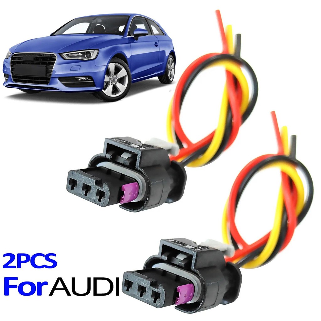 2x สําหรับ AUDI A3 8V 8P A4 S4 B8 B9 A5 S5 A6 S6 A8 Q2 Q3 8U F3 Q5 Q7 TT R8 3pin เซ็นเซอร์ที่จอดรถปล