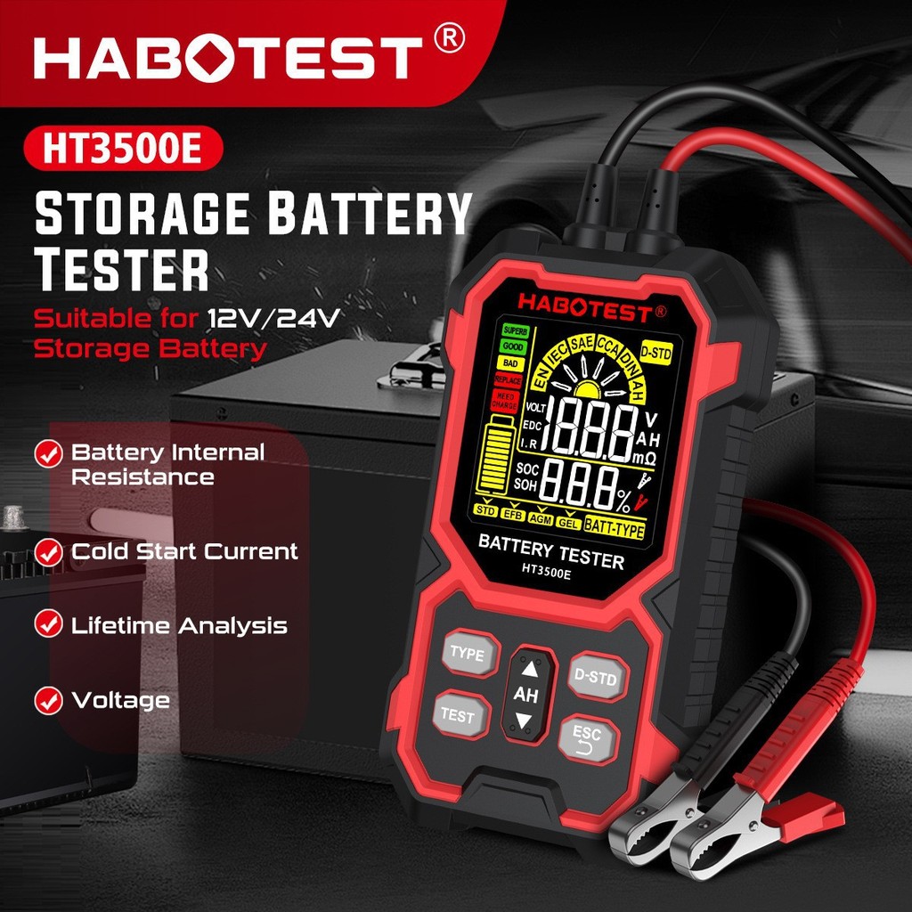 HABOTEST HABOTEST HT3500E Car Battery TESTER TESTER สินค้าใหม่ TESTER