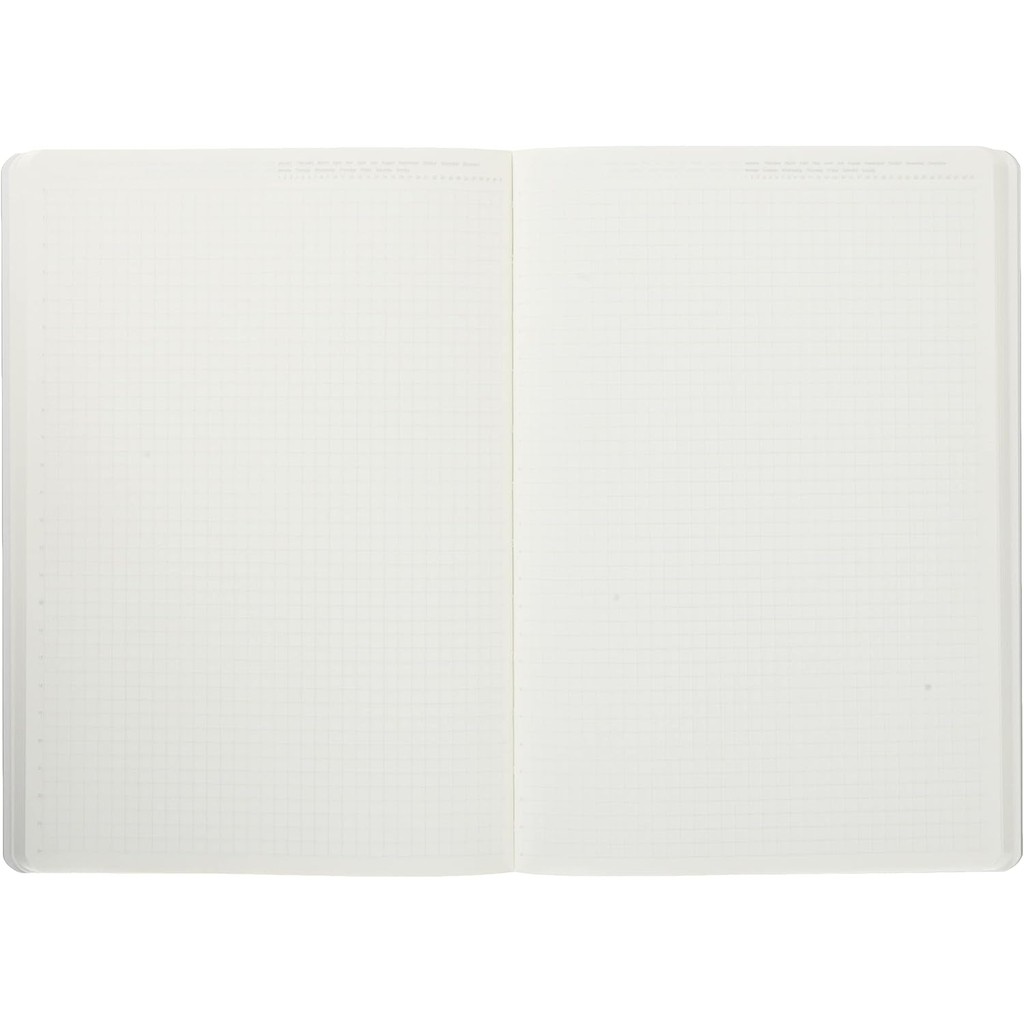 Nitoms S4108 STALOGY Notebook, A5, Squared, 1/2 Ear, Black 9Z4M