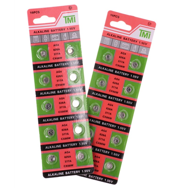 LR626 AG4 376 377A R66 LR62 SR626SW SR626H แบตเตอรี่ปุ่มนาฬิกา Universal