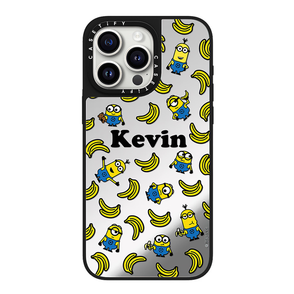 Minions English Label Sticker casetify Mirror Phone Case เหมาะสําหรับ iPhone16ProMax ใช้งานร่วมกับ i
