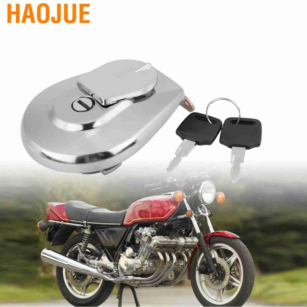 HaoJue Haojue-th 17620-MB1-033 ฝาปิดถังแก๊สเชื้อเพลิงมอเตอร์ไซค์พร้อม 2 ปุ่มสำหรับ Honda VF750C VF75