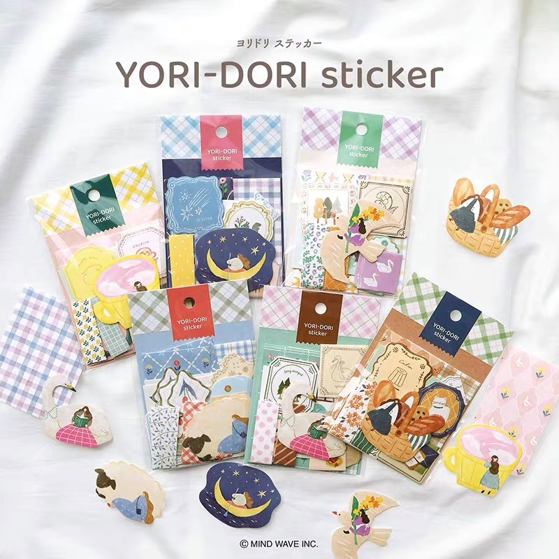 YORI-DORI Girl Starry Sky Dreamland Limited Japanese mind wave Limited Edition Large Size Sticker Pack