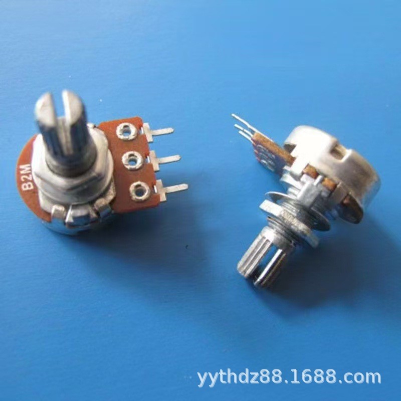 10个单联电位器B3.5M/B300K/B50K/B500K欧姆旋转电位器