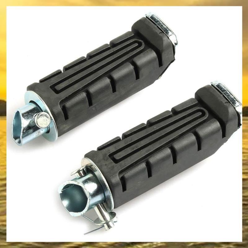 (PTL) Moto สีดําด้านหลัง Footrest หมุดเท้าเหยียบซ้ายและขวารถจักรยานยนต์ยาง Spikes สําหรับ YBR 125 XT