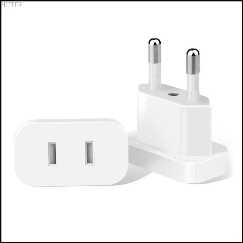 BETT US Jack To EU Plug Outlet Travel Charger Power Socket Adapter USA To Europe EU