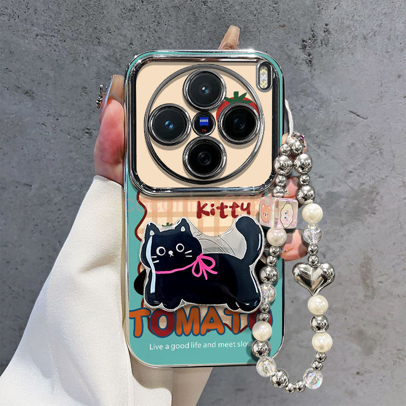 Vivo Y500 Y300 Pro เคสโทรศัพท์ y500 y300 รวมทุกอย่างกันกระแทก Black Cat Bracket เคสป้องกันเคส