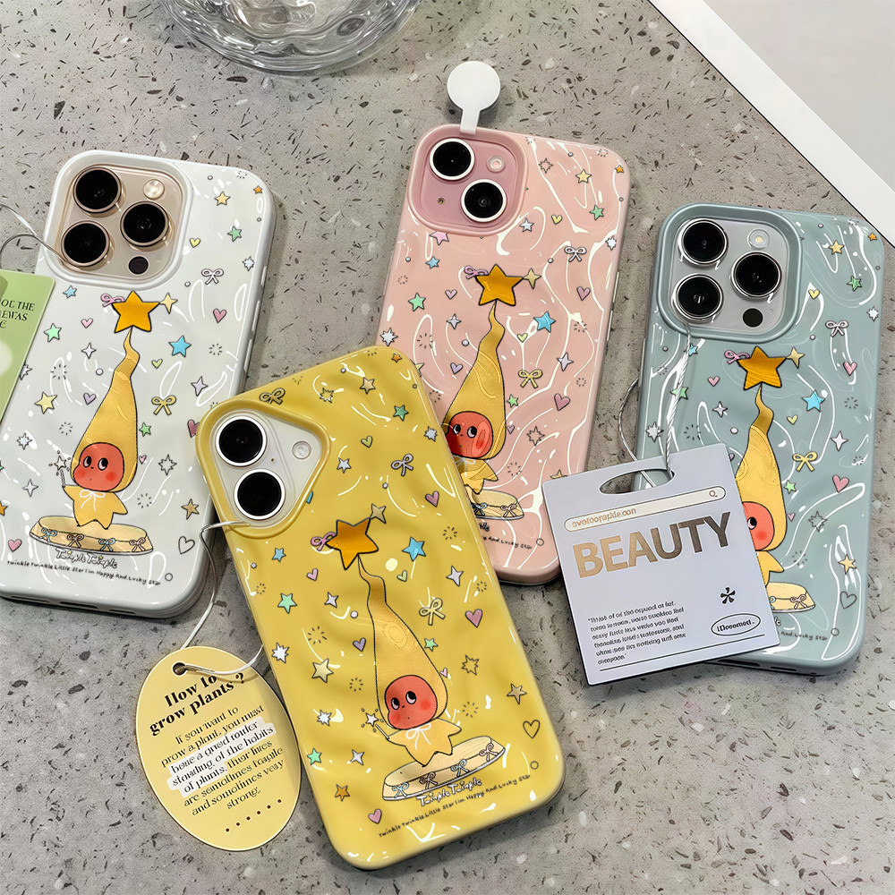 เคสไอโฟน13 การ์ตูนสตาร์แมน น่ารัก สำหรับ IPhone 15 11 16 13 14 12 Pro Max 15 16 14 12 13 Pro 16 8 6 7 14 15 Plus XR XS