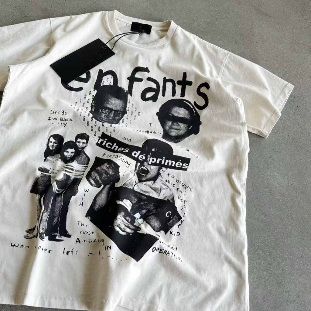 RM9U ERD Multi-portrait print summer loose-fitting unisex crew neck short sleeve T T-shirt