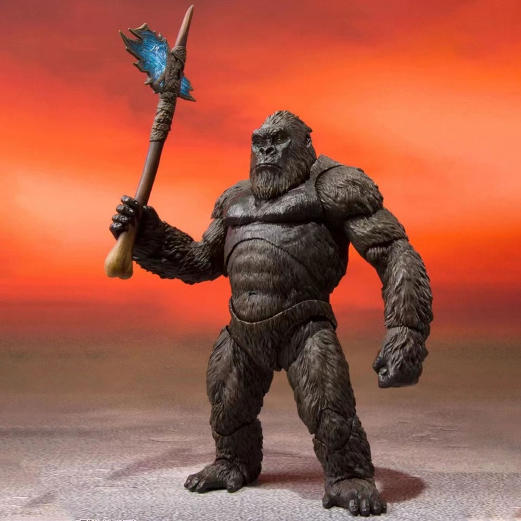 Godzilla vs King Kong Hands-on Model Ornament Toy Godzilla King of Monsters Skeleton Island Gorilla 