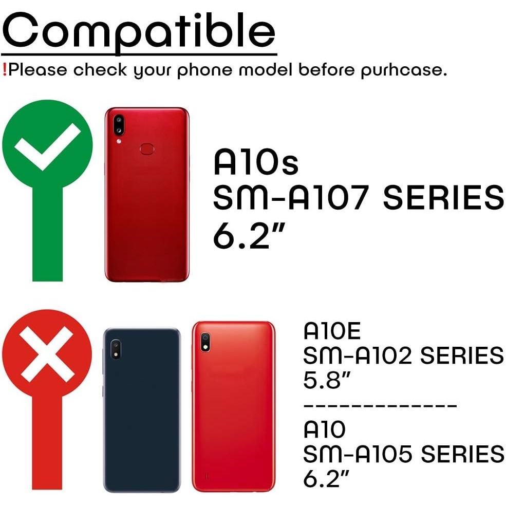 A10S หน้าจอ LCD เปลี่ยน Touch Digitizer จอแสดงผล 6.2 " (สีดํา) สําหรับ Samsung Galaxy A10S 2019 A107