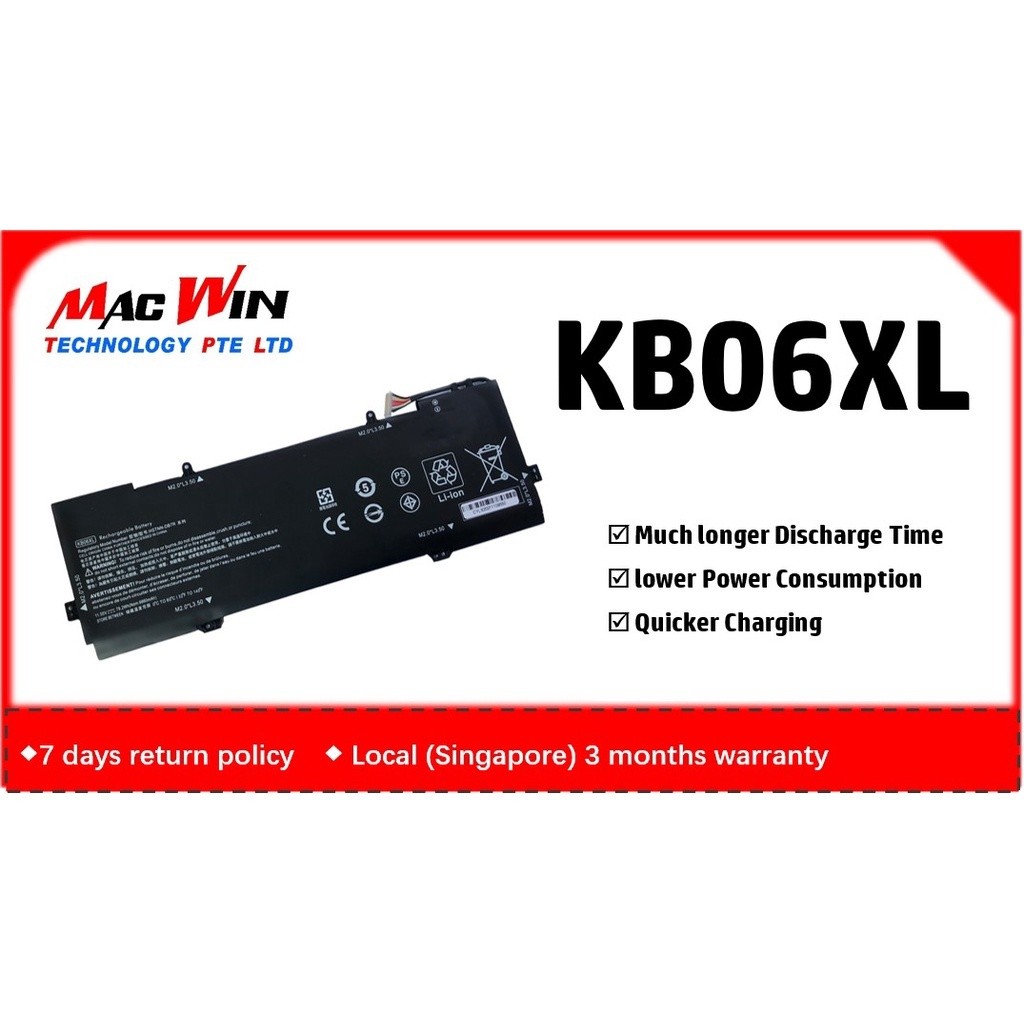 KB06XL เปลี่ยนแบตเตอรี่แล็ปท็อปสําหรับ HP Spectre X360 15BL002XX 15Bl012DX 15BL000NA 15BL000NL Z6K96