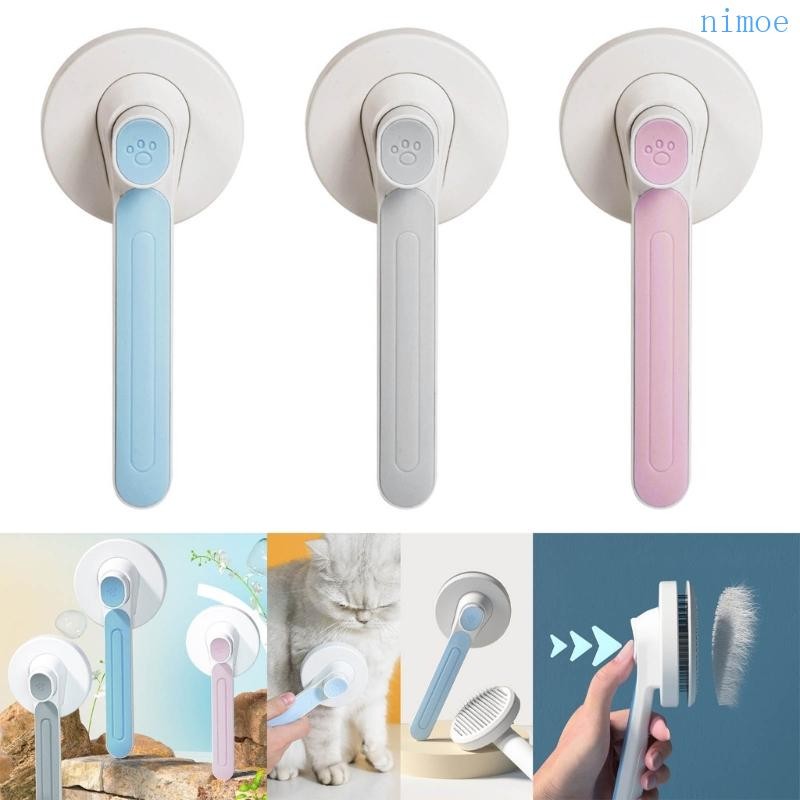 Nio Cat Brush Pet Comb Self Cleaning Massage Remove Hair Grooming Brush หวีสัตว์เลี้ยง