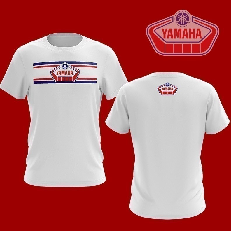 YAMAHA 2025 เสื้อยืดแฟชั่น VINTAGE YPVS RACING MOTORCYCLE