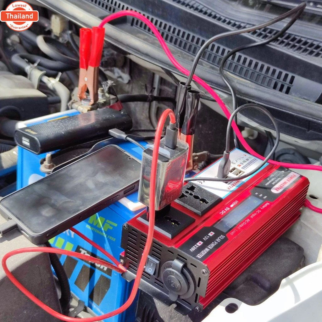 ตัวแปลงไฟฟ้า12V220V อินเวอร์เตอร์12V อินวอเตอร์12V 220 เครื่องแปลงไฟ220V หม้อแปลงไฟ 220V to 12V ตัวแ