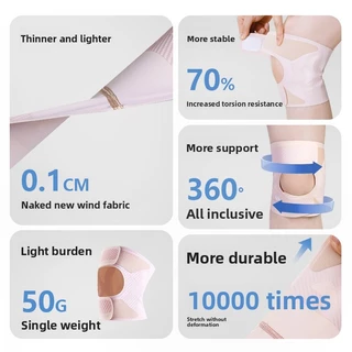 Patella Knee Brace Badminton Basketball Running Jump Rope Sports Knee Brace Knee Meniscus Joint Anti-Slip Protective Sleeve