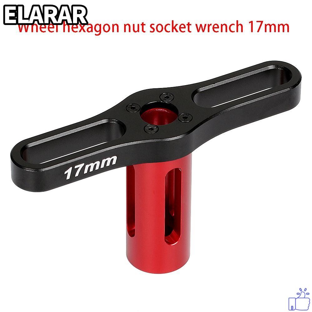 เอลรา‌R 17MM ล้อ Hex Nuts ทนทาน 1/8 สําหรับ -road RC รถบรรทุกรถสําหรับ SUMMIT E-REVO RC อะไหล่เครื่อ