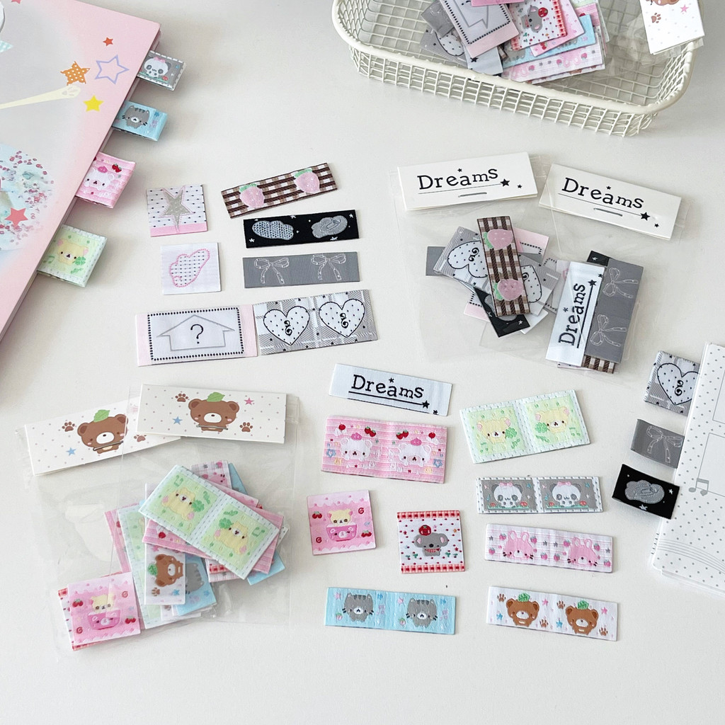 WaKaWaKa Kawaii สติกเกอร์ Scrapbooking ทอป้ายผ้าตกแต่งแพทช์สําหรับวางแผนและการ์ด
