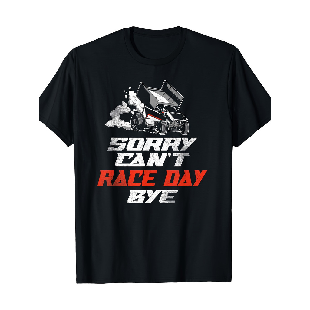 MESIN KATUN Retro Motocross Mens T-Shirt - Sprint Sorry I Cant Race Today Car Design, Cotton 100%, S