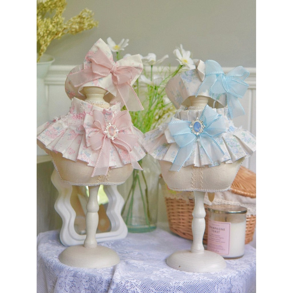 Evelyn Pleated Collar with matching Beret