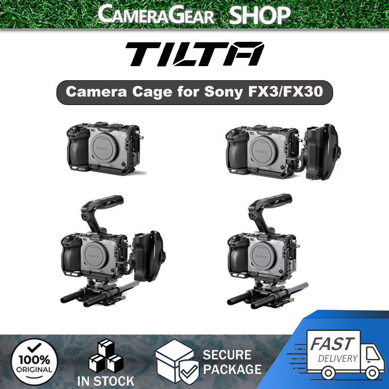 Tilta Full Camera Cage V2 Kit พร้อมที่จับด้านบนแผ่นฐานกล้องสําหรับ Sony FX3/FX30