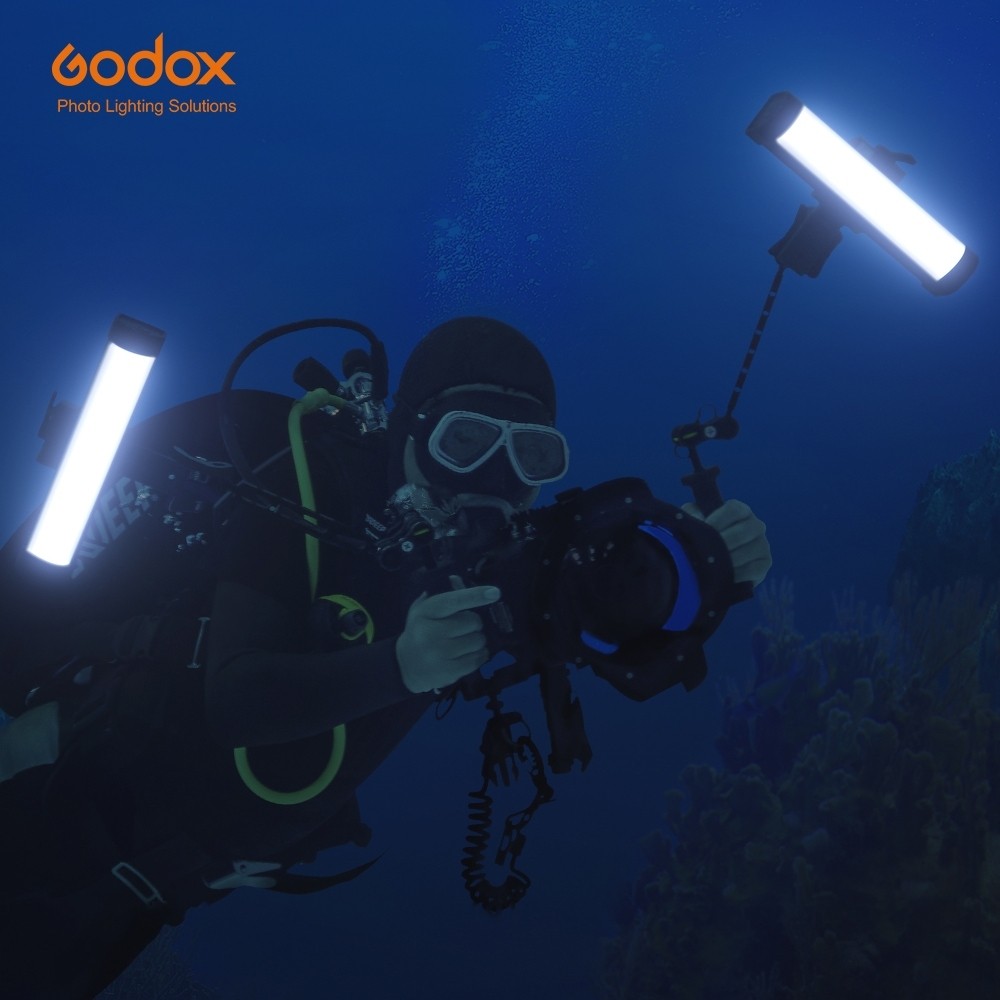 Godox WT25R/WT40R/WT60R RGBWW Dive Light หลอดกันน้ํา LED WT25D/WT40D/WT60D 5600K เติมแสงสําหรับโคมไฟ