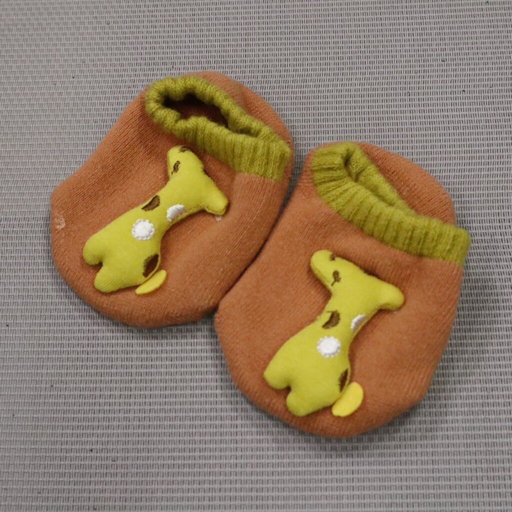 ถุงเท้าทางรก ยีราฟ ส้ม S(9-12 ซม. ) RB230904-16B(S)