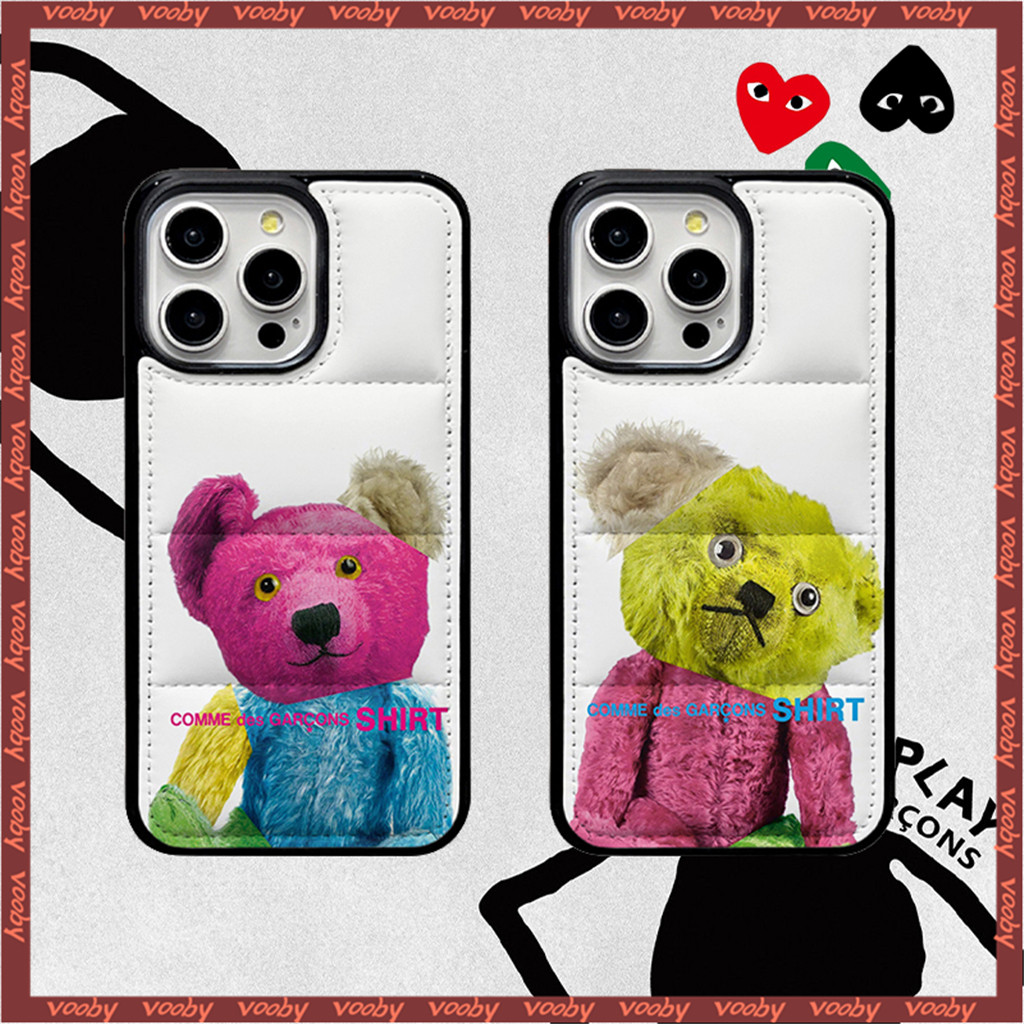 สีสันตุ๊กตาหมี CPLAY ป้ายลงเสื้อ Hard Shell เคสโทรศัพท์เหมาะสําหรับ IPhone17 AIR 17P 16 16P 16PM 16P