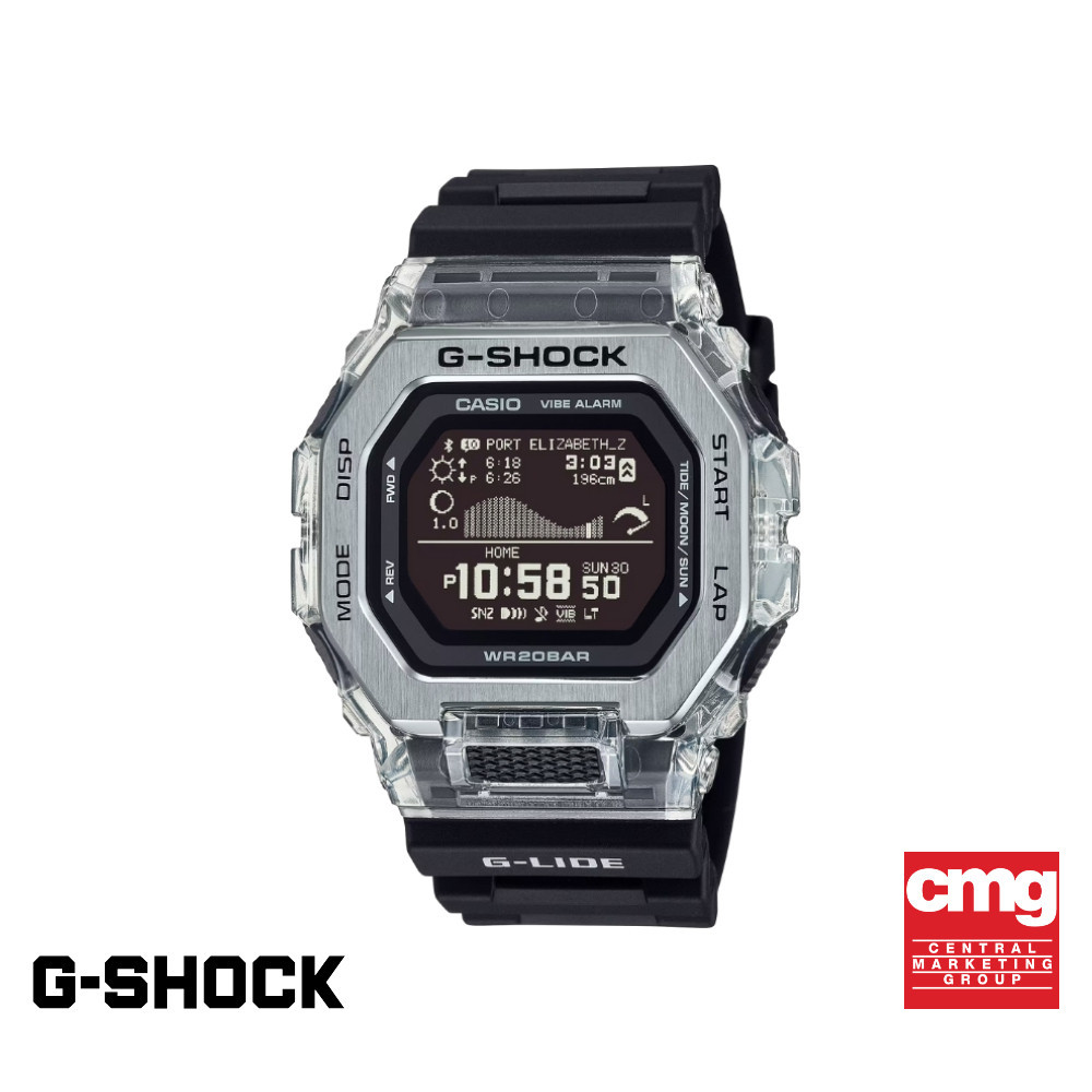 CASIO นาฬิกาข้อมือผู้ชาย G-SHOCK รุ่น GBX-100S-1DR สายเรซิ่น สีดำ