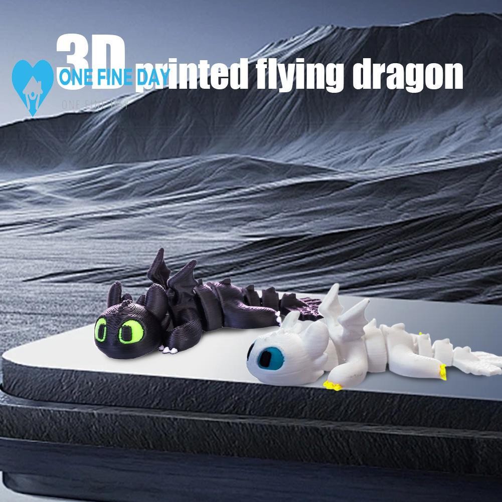 Gravity 3d การพิมพ์ Toothless Dragon Trainer Flying Movable เครื่องประดับตกแต่ง Joint Movable D7s6