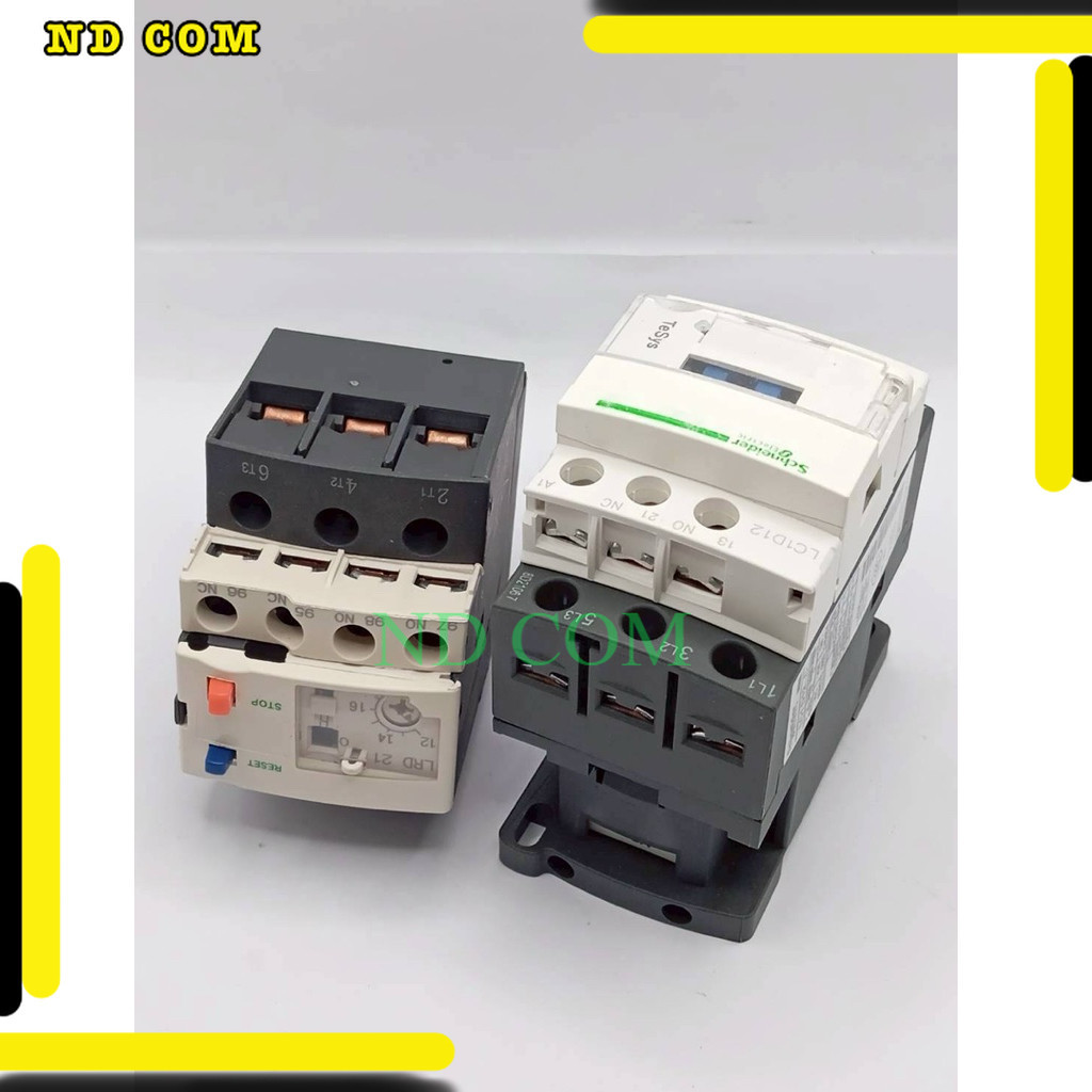 ส่งด่วน ชุด LC1D12 พร้อมโอเวอร์โหลด LRD21C Thermal overload  LC1D09 M7C สินค้าถ่ายจากร้านของเรา