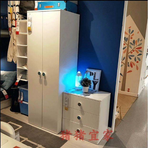 IKEA ในประเทศ Daigou Goody Husi ตู้เสื้อผ้าเด็ก ตู้เสื้อผ้า ที่เก็บเสื้อผ้า ออแกไนเซอร์