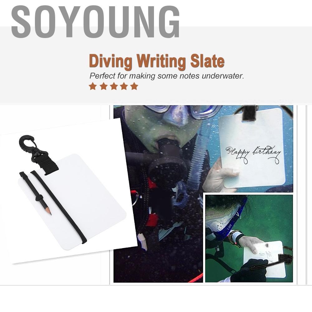 Soyoung Soyoung-th tbest Slate Slate Board การเขียนใต้น้ำ 15.3 x 12.5 0.3 ซม