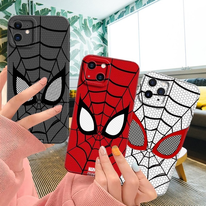 ซิลิโคนพรีเมี่ยมคลุมทั้งหมดกรณีกล้อง SPIDERMAN สําหรับ SAMSUNG GALAXY A01 A01CORE A02 A02S A03S A03 