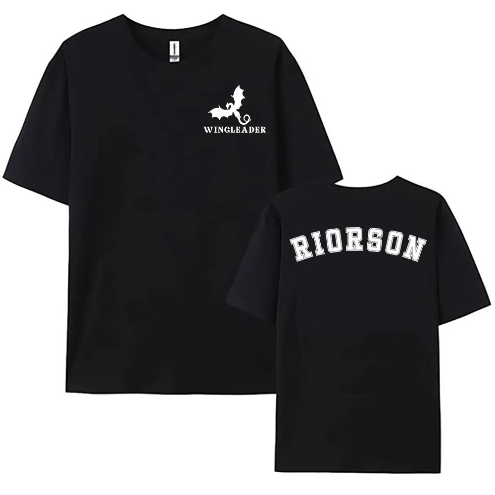 เสื้อยืดแขนสั้น Wingleider Riorson Onyx Storm ทำจากผ้าฝ้าย